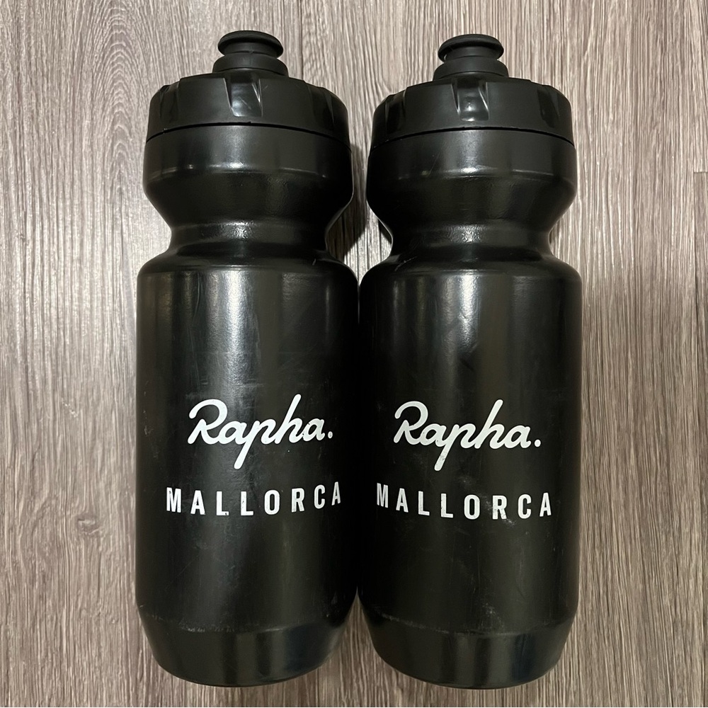 Rapha Mallorca Clubhouse Exclusive (Purist) MoFlo Bidon/Bottle Set - Black 22oz
